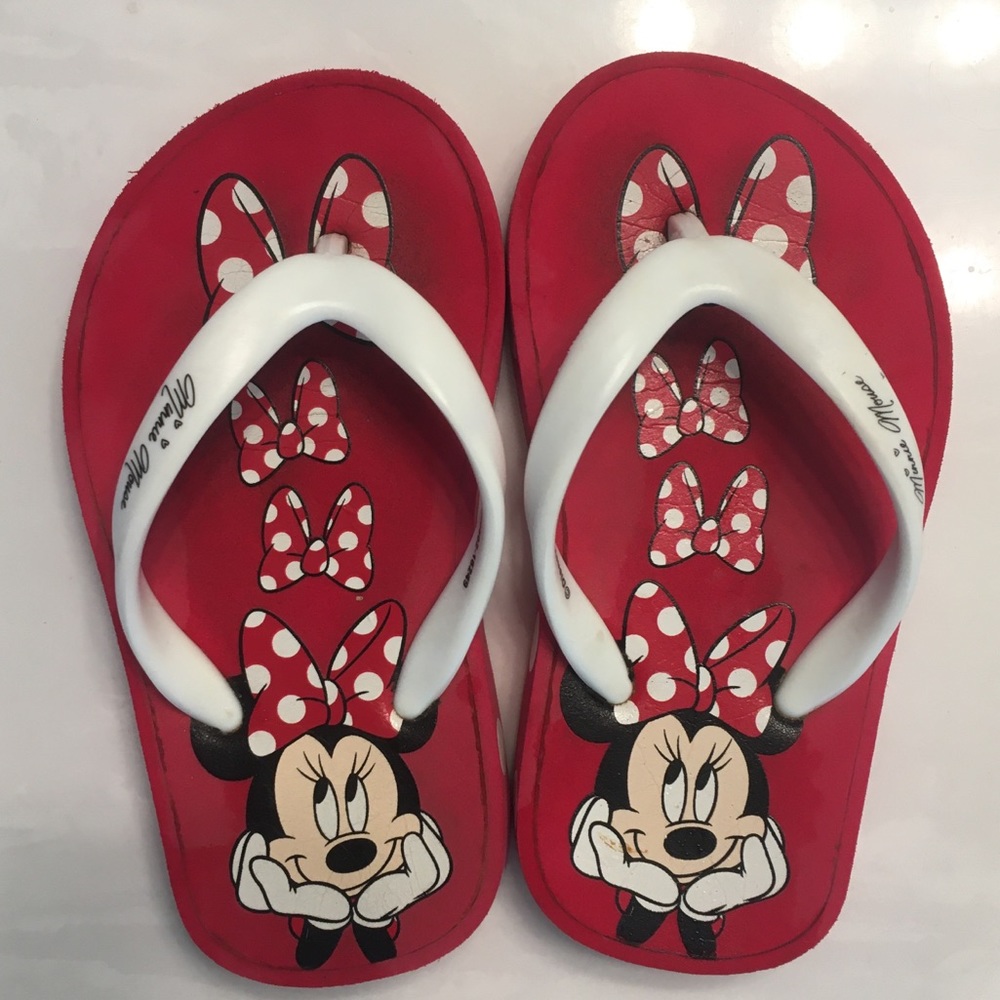 Toddler Girls’s Minnie Mouse flip flops